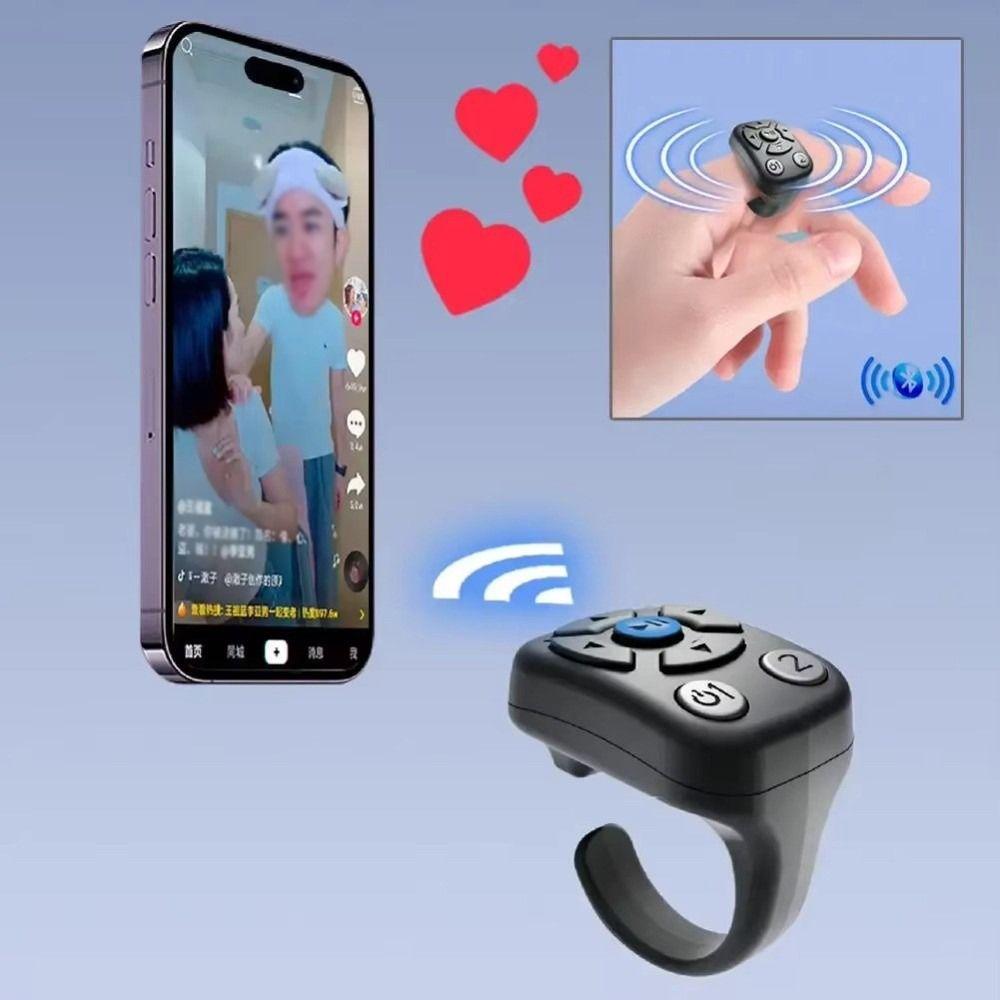 Wireless Design APP Scrolling Ring Bluetooth Technology Camera Shutter Smart Ring  E-Reader Control