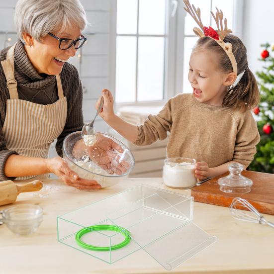 Round Food Mold for Baking BPA-Free Plastic Cookie Cutter Dough Ring Maker for Pancakes DIY Pastry Kitchen Gadget