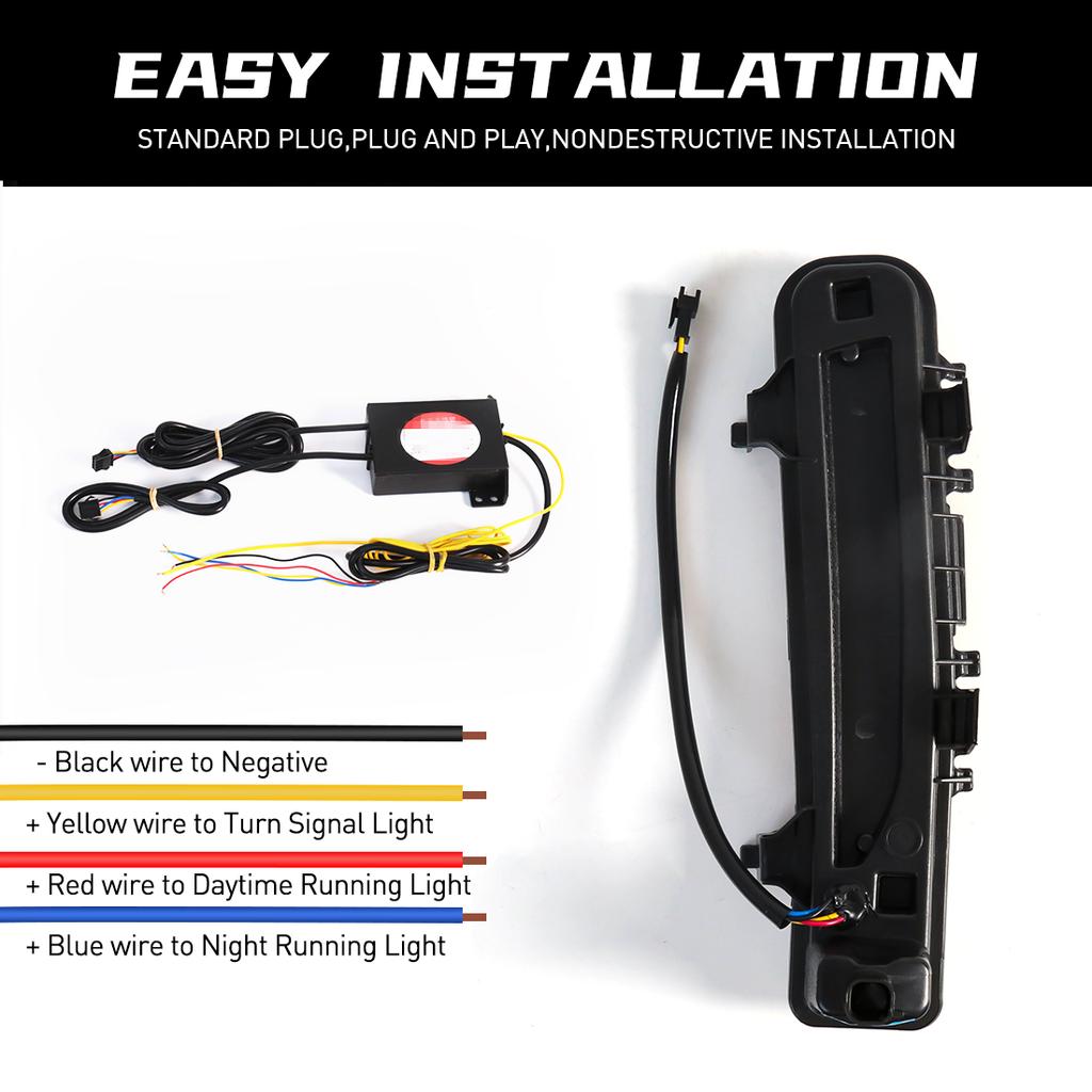 Car LED Daytime Running Light DRL For Ford Edge 2009 2010 2011 2012 2013 2014 Dynamic Turn Signal White Yellow Blue Fog Lamp 12V