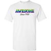 Awesome Since 1985 Colorful Gift Novelty TShirt Men Crewneck Cotton Tee Tops Fashionable Casual Summer Daily Life Short Sleeve
