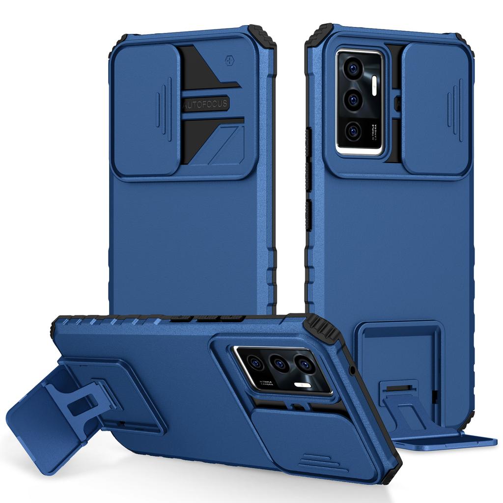 Shockproof Case For VIVO Y17S Y15S Y12A Y11 2019 Slide Camera Lens Protection Stand Phone Cover For VIVO Y5 2020 Y1S V23 5G S10E