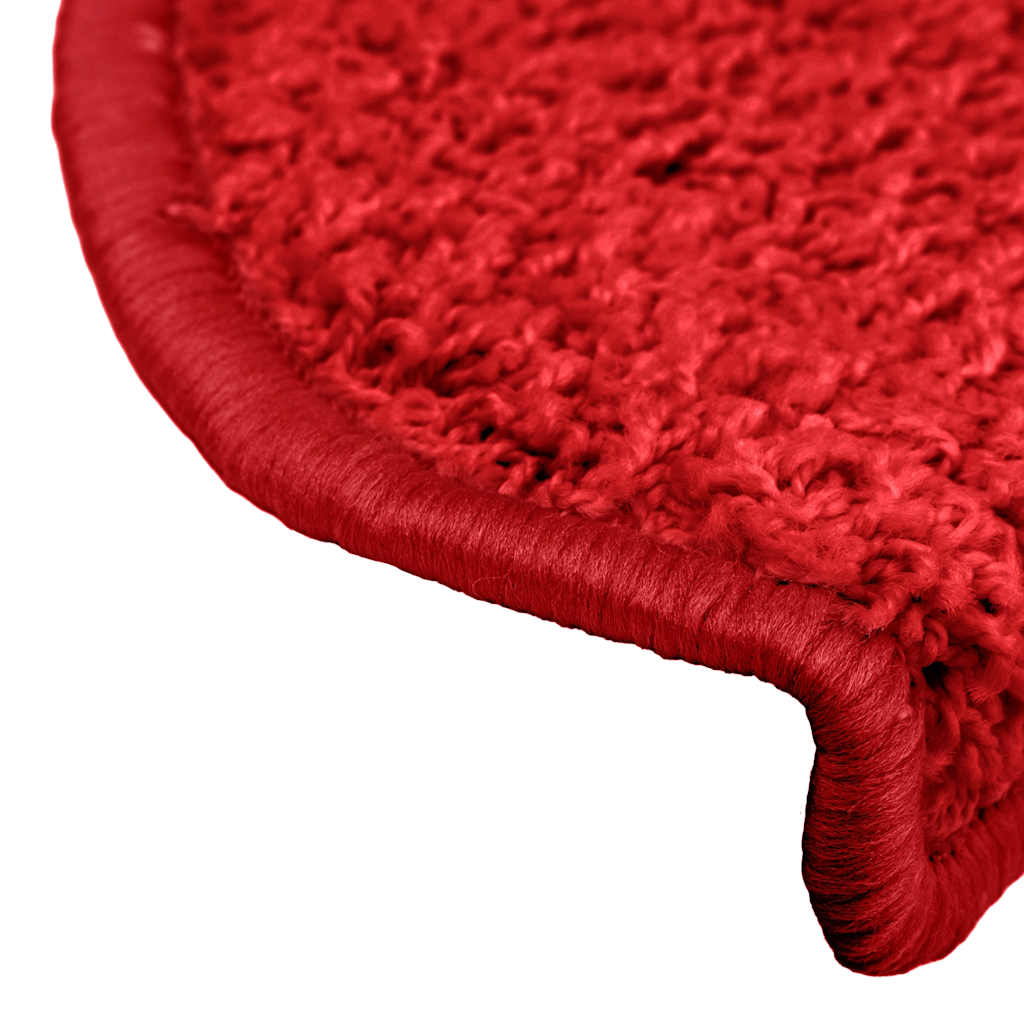 Stair Treads 15 Pcs 65 X 21 X 4 Cm Red Semi Circular Large