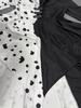 Cruella de Vil 101 Dalmatians Halloween Long Sleeve Cosplay Dress