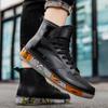 Medium tube rain shoes men's new non-slip water shoes fashionable outdoor flat-bottomed water boots kitchen short tube rubber shoes women's