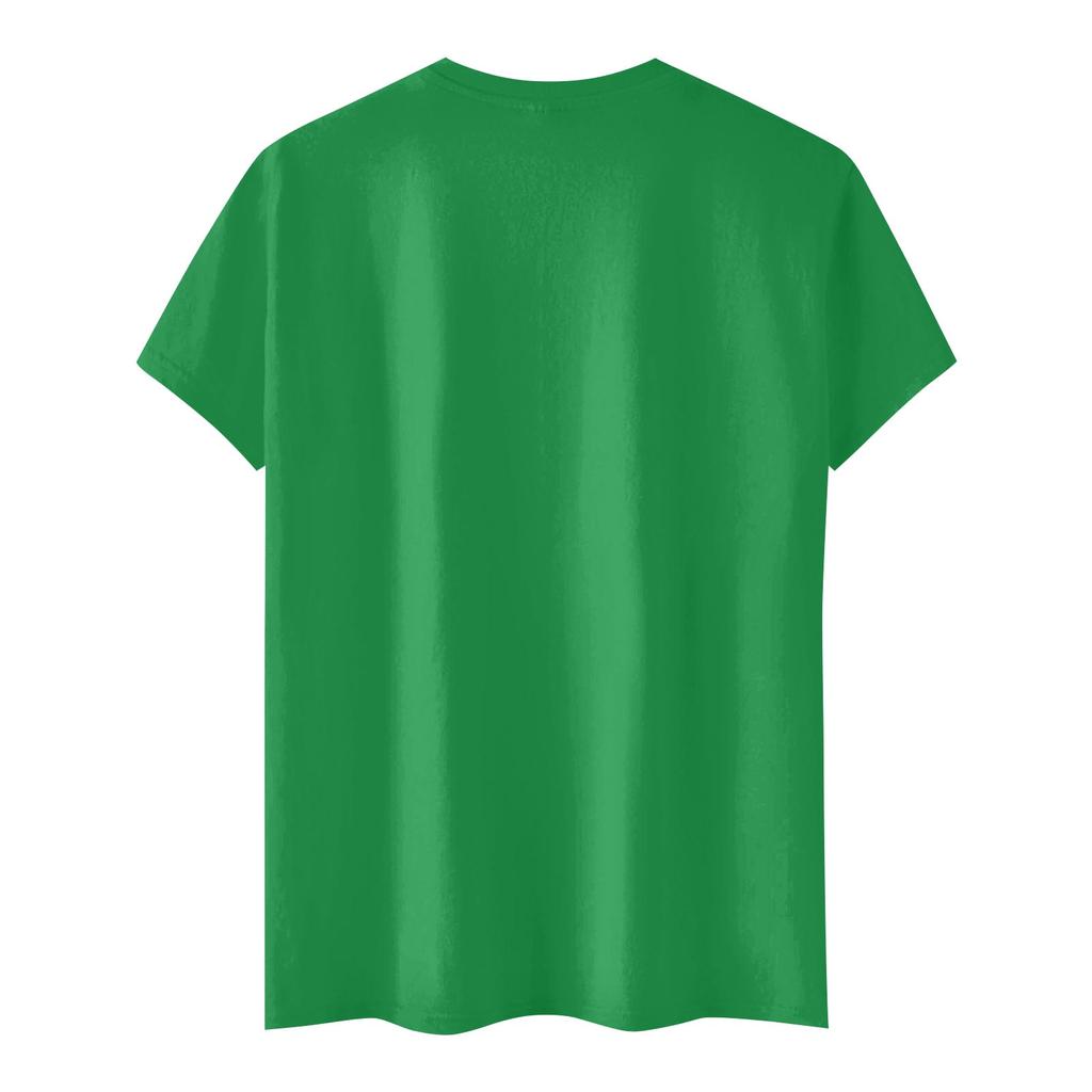 Fashionable Round Neck Short Sleeve Work Clothes Printed Tops For KID Summer Tops