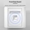 1Pcs 1/2/3/4 Port Network Wall Panel Computer Network Socket Panel  Home Office Network
