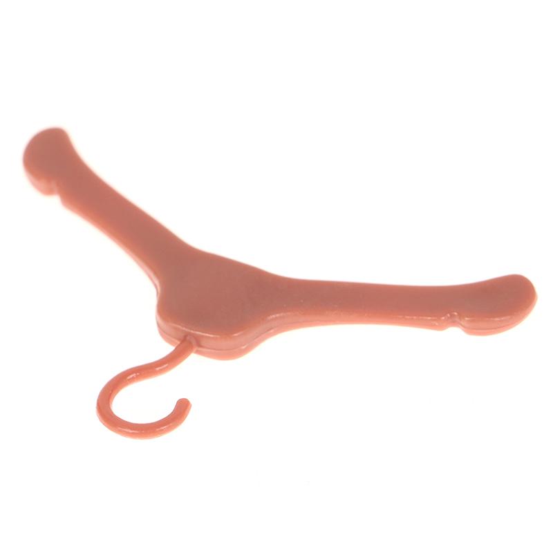 10ks Krásná ramínka Mini Roztomilý šatník Šaty Kabát Oblečení Plastové doplňky