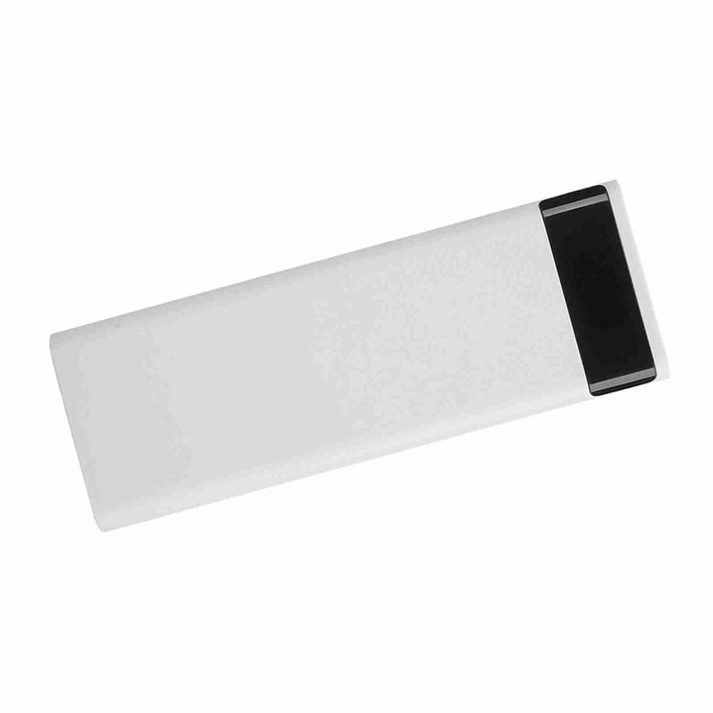 10x 18650 Batteriebox Tragbare Stromquelle Kein Schweißen Klinkenbuchse DIY Powerbank Gehäuse Kit Zubehörweiß
