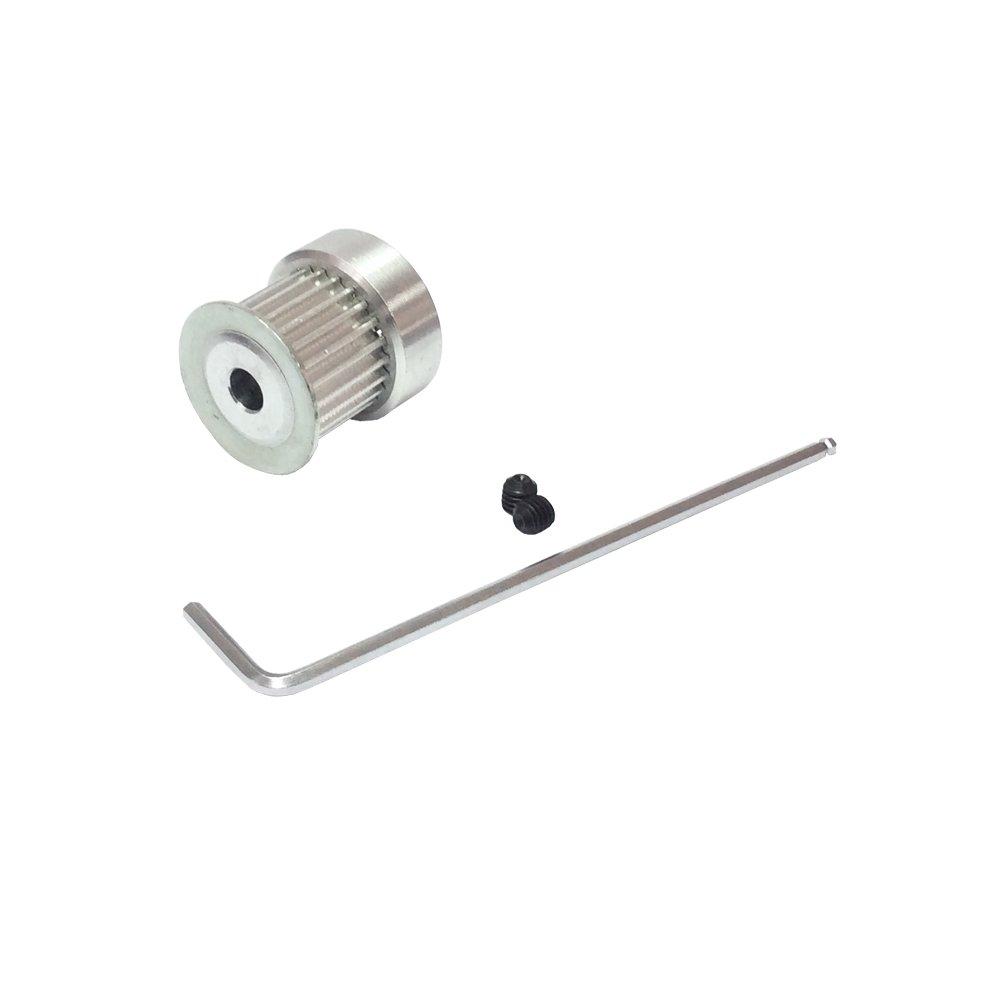 HTD3M Pulley 20 Teeth 8mm Bore Motor Belt Pulleys Timing Pulleys DIY fit for Width 15mm Timing Belt for CNC Laser Machine Engraving Machine Pack of