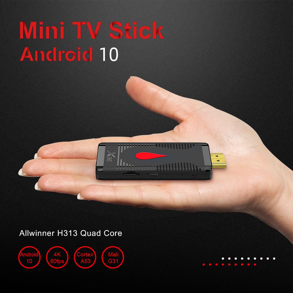 X96 S400 TV Stick 4k Smart TV Box Dongle 2.4G Wifi Mini TV Stick Android 10 TV Dongle 2G/16G