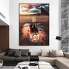 1pc frameless Canvas  MINDSET IS EVERYTHING Motivational Poster Lion Tiger Wolf Animal Wall Art Canvas  Print fo