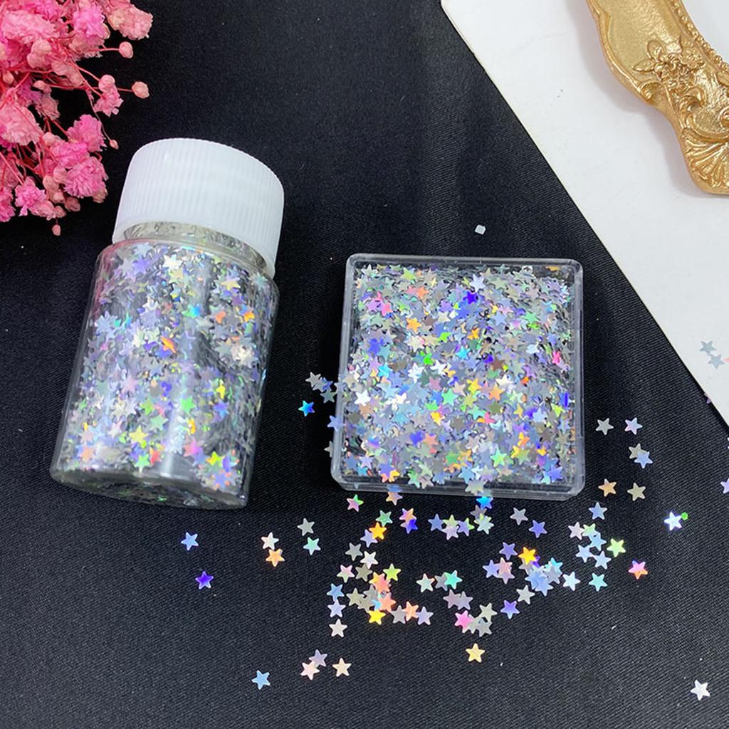 Laser Nail Glitter Holographic Nail Sequins Resin Mold Fillers Pailfor Nail Art Decor Face Body Nail Decals DIY Crafting