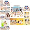 Wooden Animal And Fruit Matching Game For Early Learning And Cognitive Development