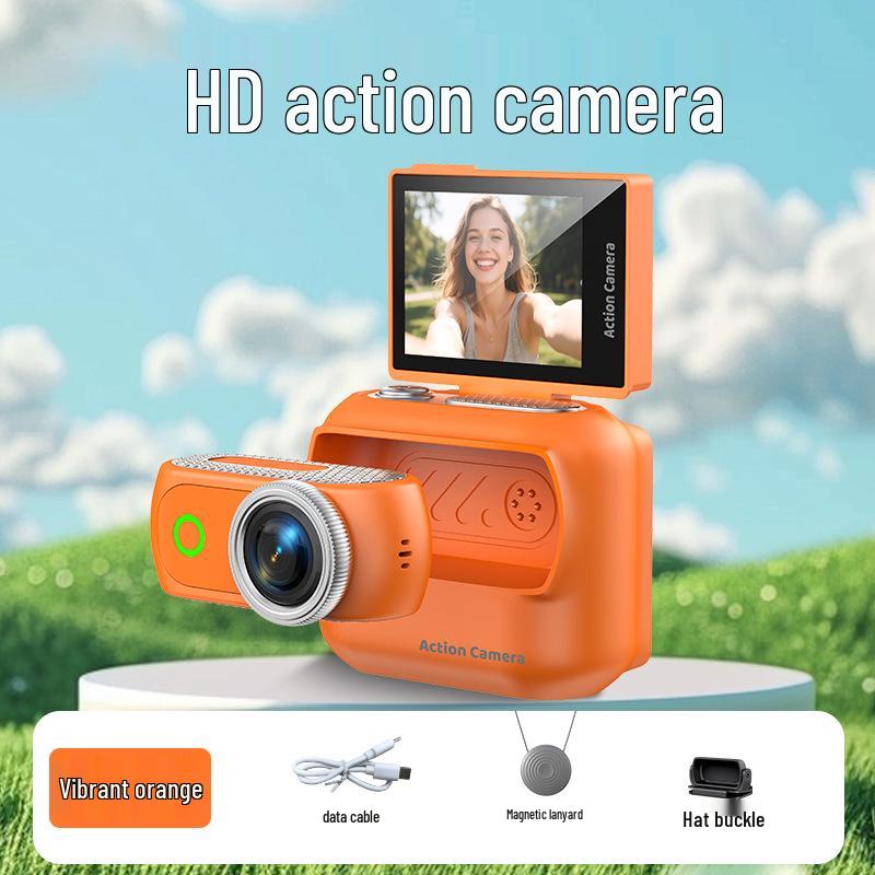 Magnetic Thumb HD Sports Camera with WiFi & Detachable Charging Case for Outdoor Riding