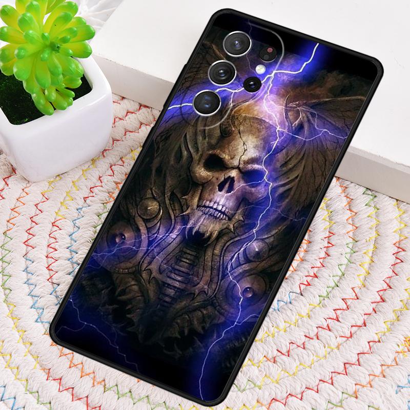 Lightning Bones Silicone Phone Case For Samsung Galaxy Note 10 Pro S26 S25 S24 S23 S22 S21 Plus S25Ultra Capa Cover