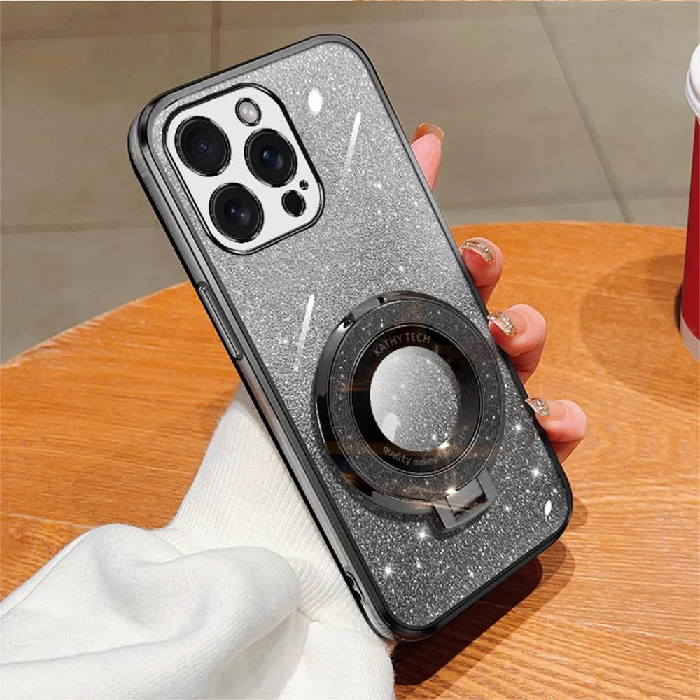 

Роскошный блестящий чехол-подставка с магнитным держателем и гальваническим покрытием для Samsung Galaxy M13 M54 M34 M55 M23 M53 M52 M51 M31 M12 M33 For Samsung M55