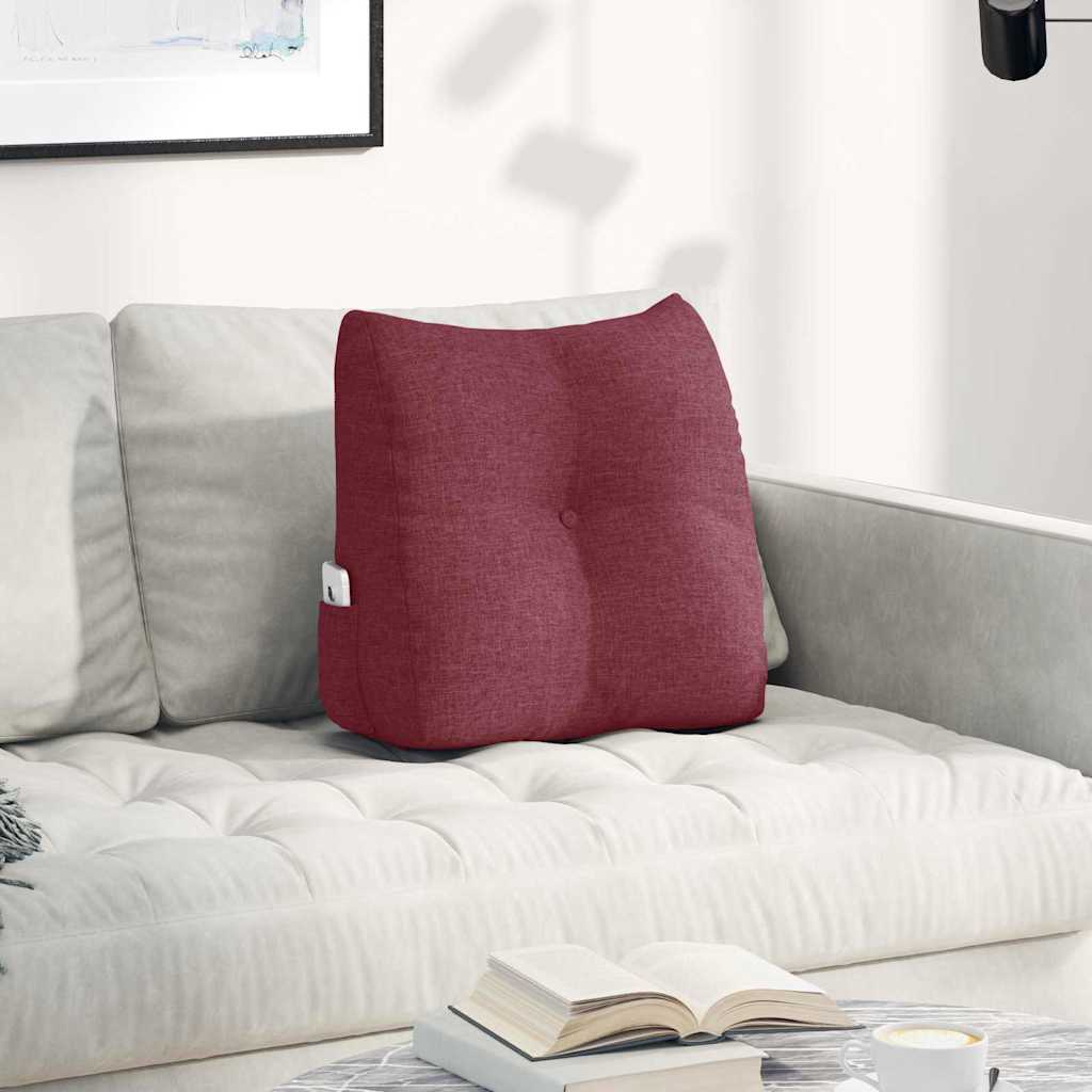 Back Cushion Burgundy 45 x 24 x 50 cm Fabric