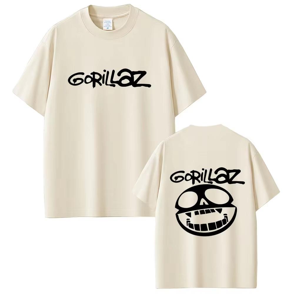 

Best Famous Rock Band Gorillaz Graphic T Shirts Men Women Vintage Casual Cotton T-shirt Men Hip Hop Fashion Oversized Streetwear 4XL
