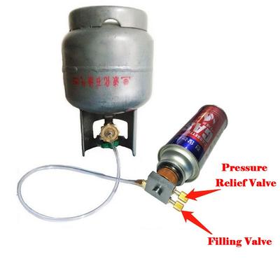 Hortum Adaptörü Bakır/PU Taşıması Kolay Gaz Kartuşu Parçaları