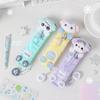 Mini Kawai Cartoon Pencil Pouch for Kids Girl Japanese Furry Animal Pencil Bag Portable Soft Fashion Stationery Storage Bag