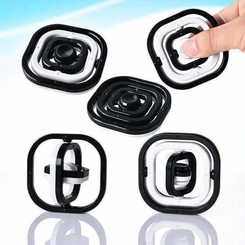 New Fidget Toys 3D Flip Finger Spinner Fingertip Gyro Stress Relief Autism ADHD Sensory Gift for Kids Adults Hand Top Fingers