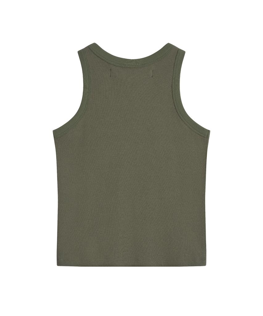 REST&RECREATION Waffle Sleeveless - Khaki