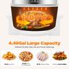 Turbo Air Fryer 18QT 1400W Large Convection Oven Countertop Glass Containers with Lids Temperature Control 32℉-482℉
