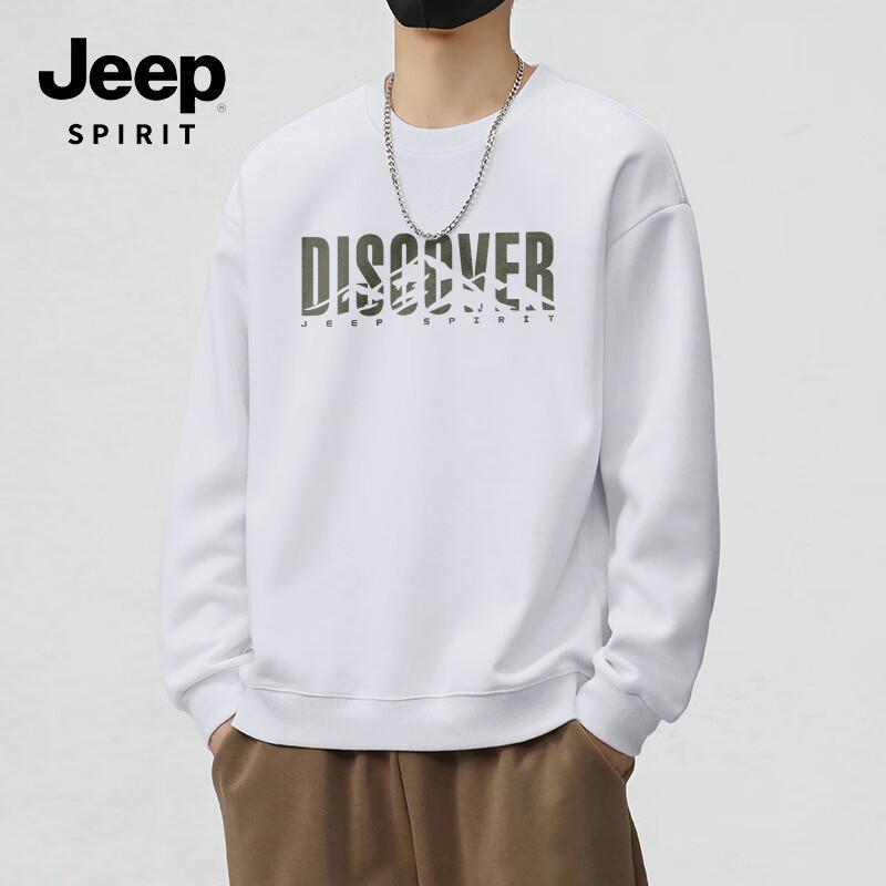 

JEEP SPIRIT Men s Japanese Retro Print Round Neck Sweatshirt 5XL