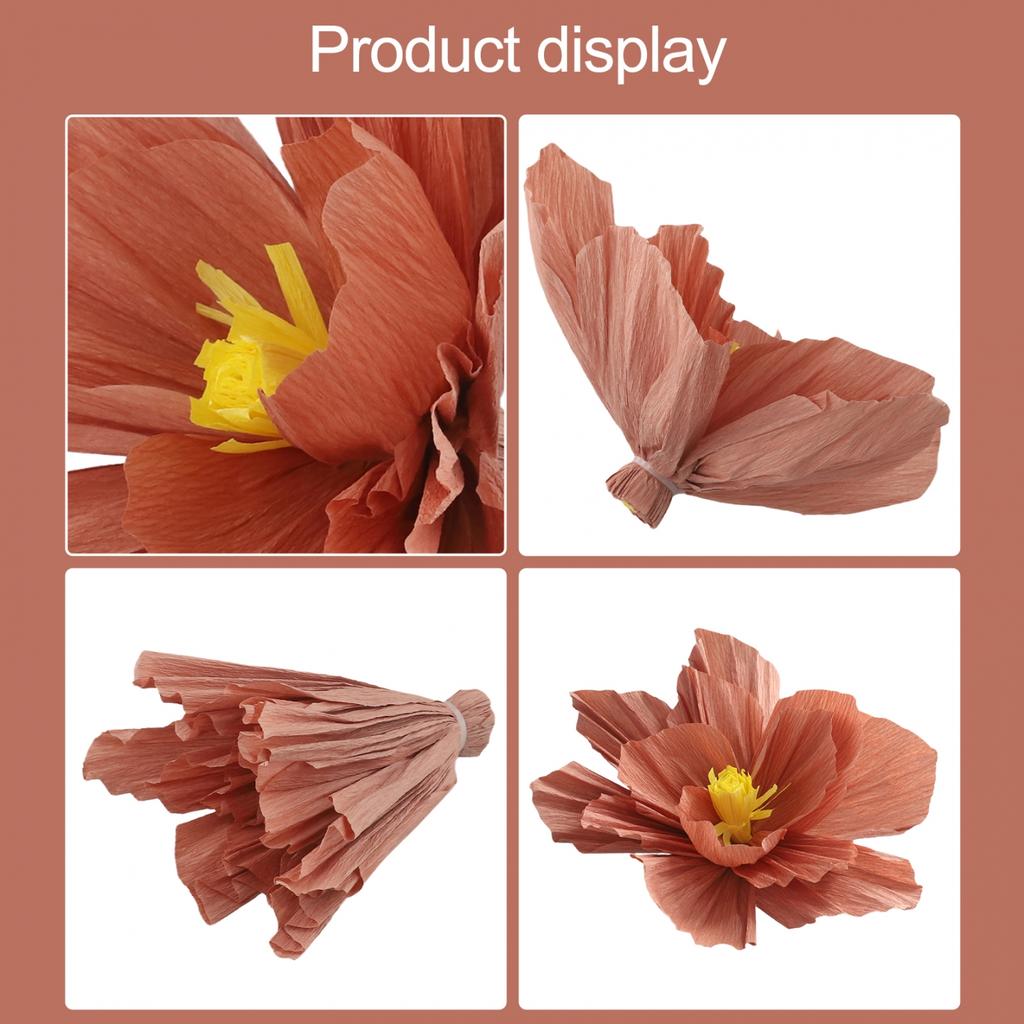 Customizable Pleated Flowers Multiple-Color Reusable