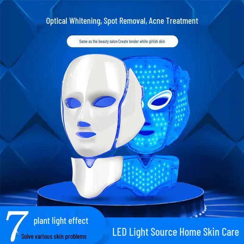 LED Spectrum Facial Care Mask with Neck Beauty Treatment