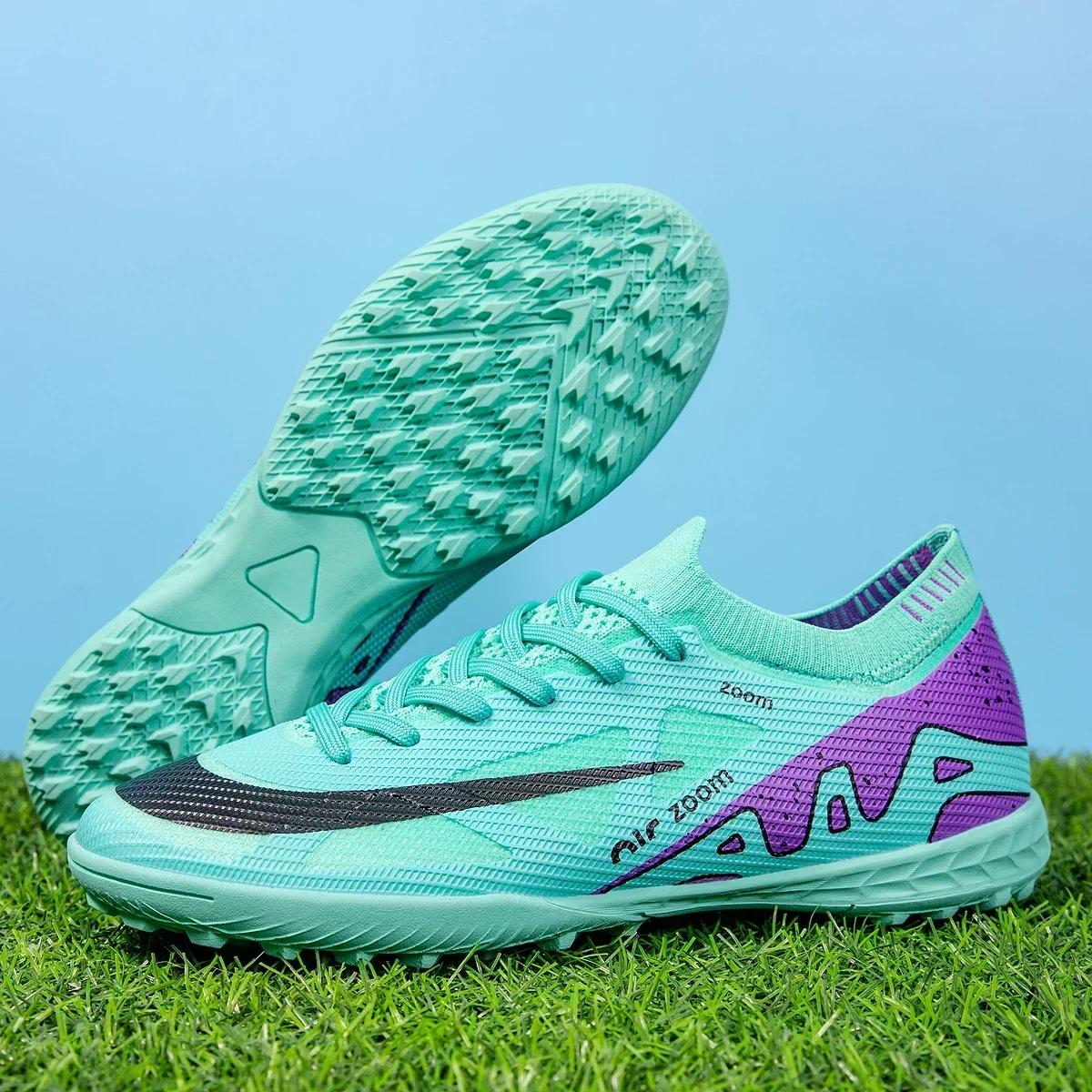 

New Men Match Football Boots Drop Shipping Ultralight Soccer Shoes FG/TF Turf Futsal Cleats Grass Training Sport Top Quality 32