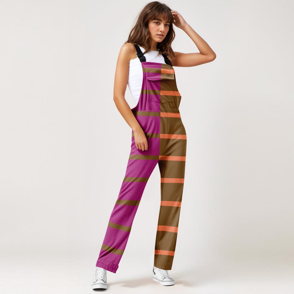 Damskie kombinezony polarowe Jednoczęściowe kombinezony Regulowane paski do szelek Ciepłe zimowe, miękkie spodnie narciarskie