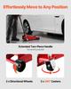 Low Profile Floor Jack, 3 Ton Capacity, Steel Racing Floor Jack with Single Piston Quick Lift Pump, Hydraulic Trolley Car Lift for Sports Cars,