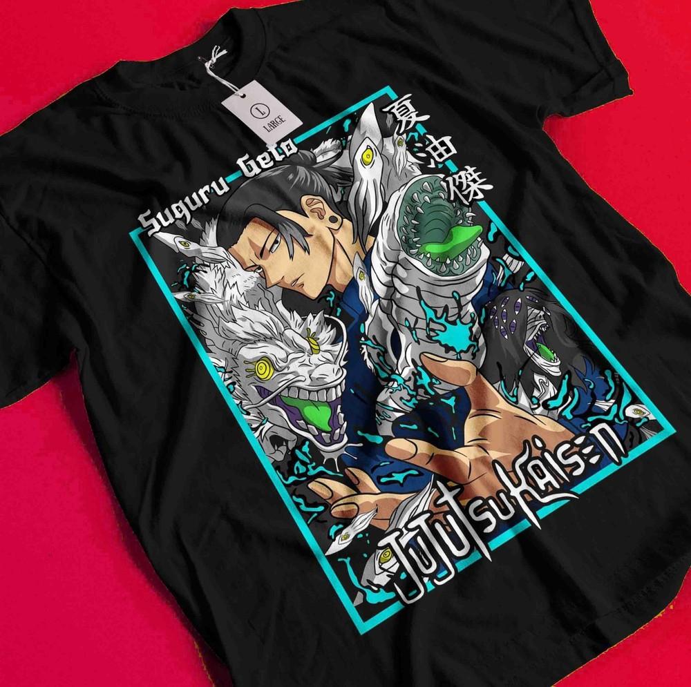 

Geto Suguru T-Shirt Gojo Satoru Shirt Jujutsu Kaisen Tshirt Toji Tee Sukuna Toji AA349 S