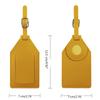 PU Baggage Backpack Tags Suitcase Luggage Tags Travel Suitcase Label with Strap Baggage Handbag Identifier Tags Portable