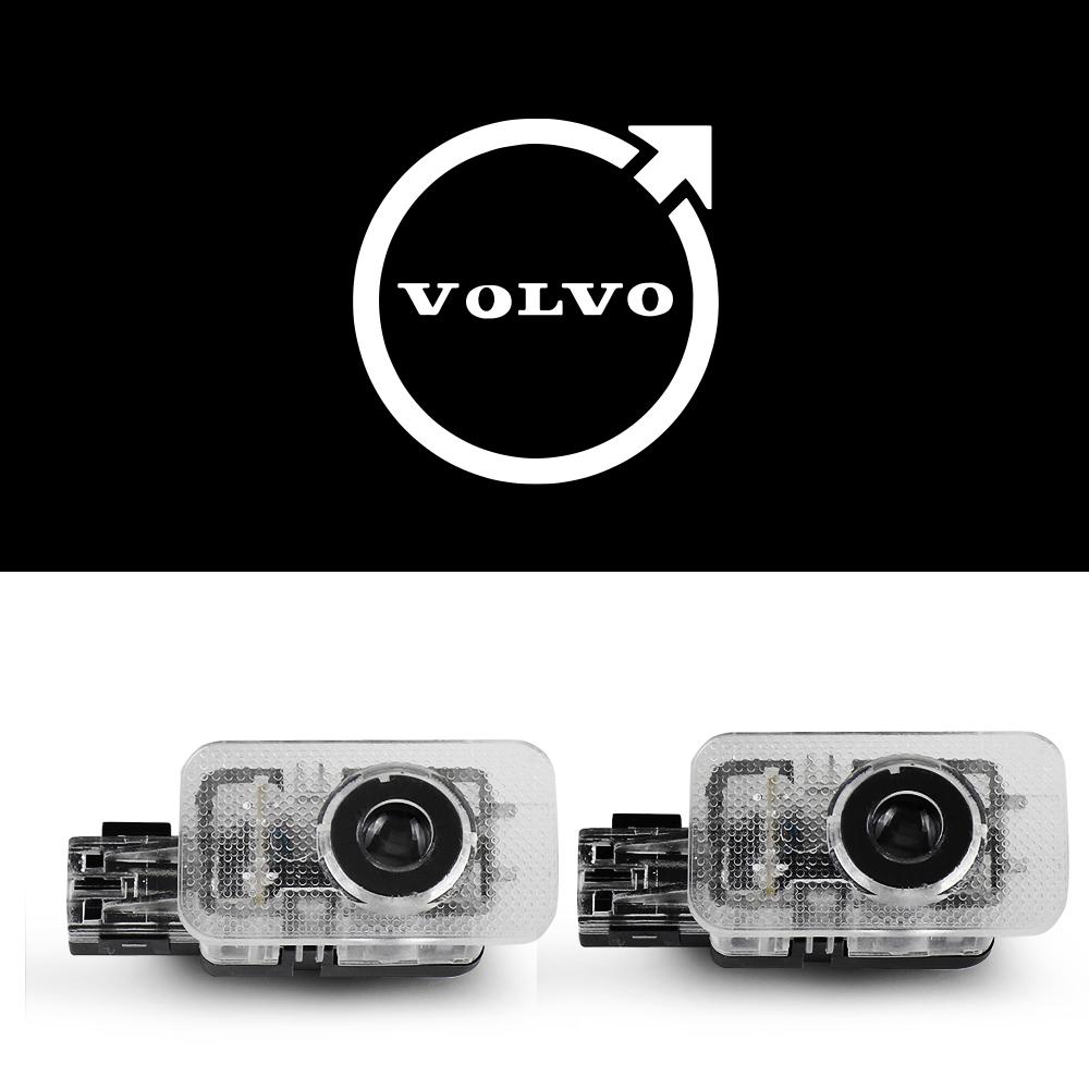 

For VOLVO Rdesign S80L 2012-2016 S60L 2019 V40 CC XC60 V60 XC90 HD Car Door Badge Welcome Light Projector Lamps Auto Accessories