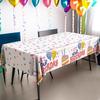 Oil Proof PE Table Cloths Birthday Children's Cartoon Waterproof Tablecloths Party Decorations Waterproof Disposable Tablecloths