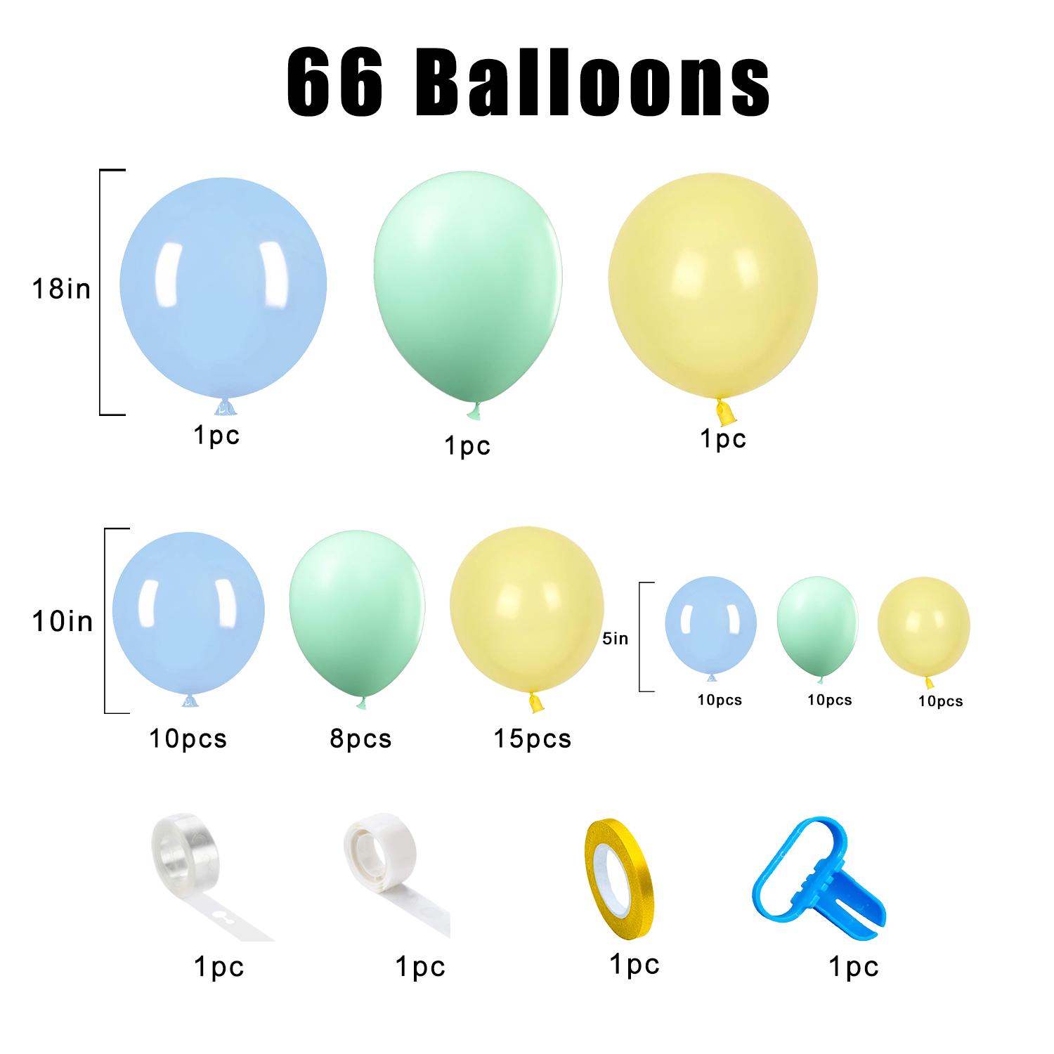 

98Pcs multi-color latex balloon set suitable for birthday parties, weddings, Valentine s Day party decoration Other
