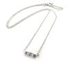 Altesse [M5923] - White 'Unique' Silver Necklace
