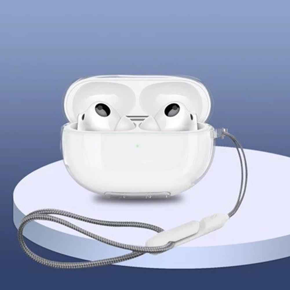 Transparent TPU Case for Huawei FreeBuds Pro5 Earphone Cover Shockproof Soft shell Cases 2026 With Lanyard