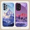 Snow Mountain Scenery For Samsung S8 S9 S10 S20 U Ltra S21 Pro S22 Plus S23 FE S24 Ultra S25 Edge S25Ultra Glass Phone Case