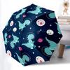 1pc DinoSpace Automatic Folding Umbrella - Compact 8-Rib Design, Durable Plastic & Iron, Lightweight for Outdoor Daily Use089