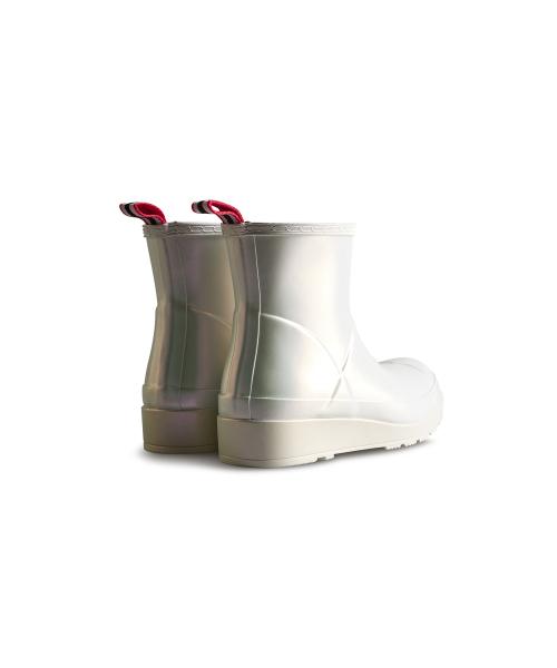 Hunter [Women] Play Short Nebula Rain Boots - Silver