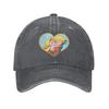Hey Arnold Helga Pataki Cartoon Denim Fabric Cap Casual Baseball Caps Adjustable Hat Summer Unisex Baseball Hats