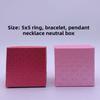 Mary Fashion Necklace Box Jewelry Packaging Box Pendant Jewelry Box Casualpure Color Earrings