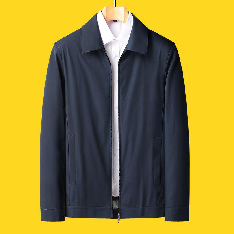 Men's Thickened Plush Jacket: Stylish Autumn/Winter Coat for Middle-Aged and Elderly Men