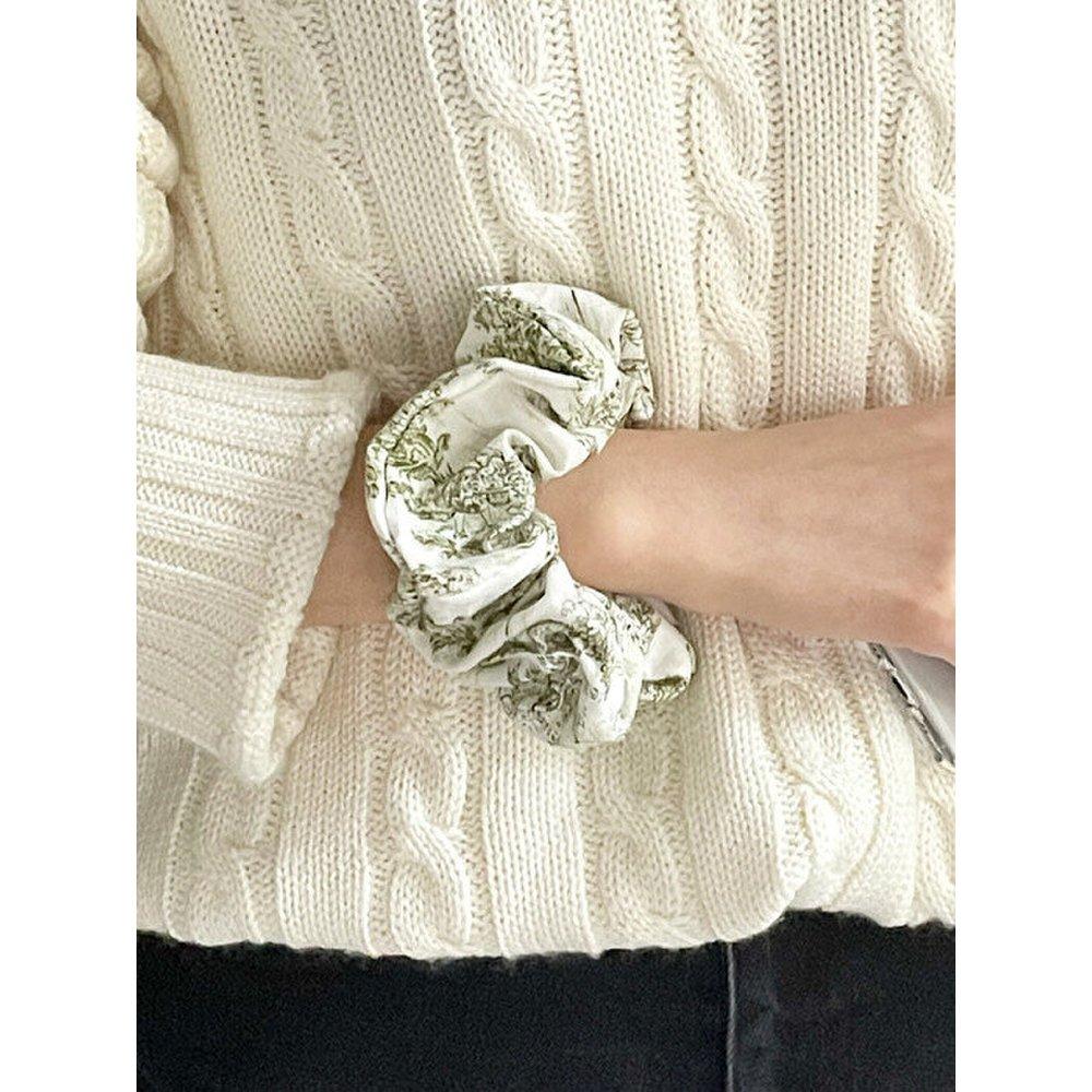 French Etoile Scrunchie [Green]