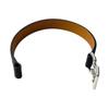 Used HERMESbracelet black/Silver leather mens