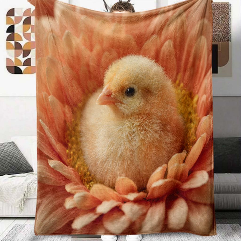 1 ks Flanelová deka s kresleným potiskem, Vysoce kvalitní, Pohodlná pro všechna roční období, Domácí dekorace, Teplo a pohodlí, Perfektní jako vánoční dárek k narozeninám