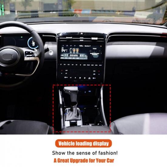 Carbon Fiber Transmission Gear Shift Box Cover Trim For Hyundai Santa Cruz +